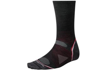 Image of Smartwool PhD Outdoor Ultra Light Crew Sock - Mens-Black-X-Large