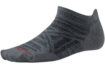 Image of Smartwool PhD Outdoor Ultra Light Micro Sock - Mens-Medium Gray-Medium