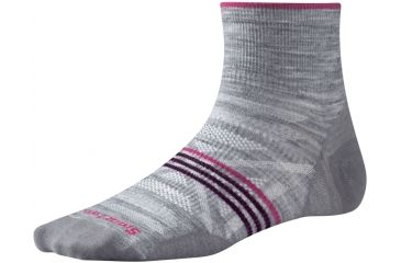 Image of Smartwool PhD Outdoor Ultra Light Mini Sock - Women's-Light Gray Heather-Large