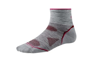 Image of Smartwool PhD Outdoor Ultralight Mini Sock - Women's-Light Gray-Small