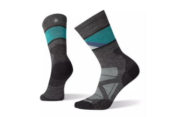 Image of Smartwool PhD Pro Approach Crew Socks - Womens, Charcoal, Medium, SW001034003-M