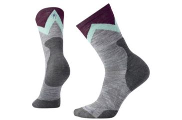 Image of Smartwool PhD Pro Approach Light Elite Crew Sock - Women's, Light Gray, Small SW001100039-S