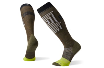 Image of Smartwool PhD Pro Freeski Socks, Military Olive, Extra Large, SW001286D11-XL