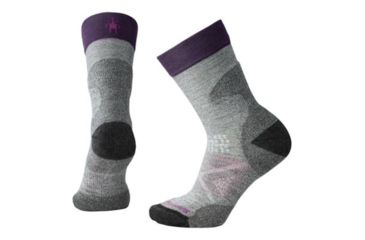 Image of Smartwool PhD Pro Outdoor Light Crew - Women's, Light Gray, Small, SW001011039-S