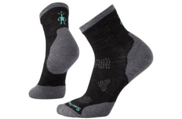 Image of Smartwool PhD Run Cold Weather Mid Crew - Women's, Black, Small, SW001371001-S