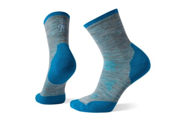 Image of Smartwool PhD Run Cold Weather Mid Crew Socks - Womens, Lunar Gray, Medium, SW001371E47-M