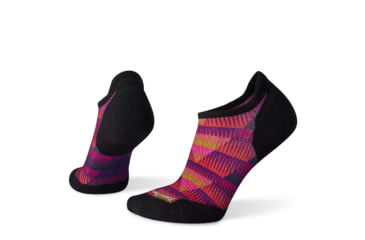 Image of Smartwool PhD Run Light Elite Chevron Print Micro Socks - Womens, Watermelon, Small, SW001233669-S