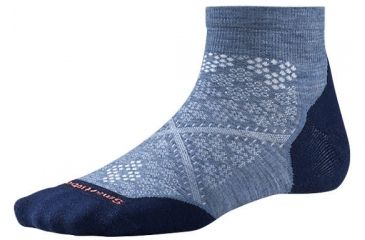 Image of Smartwool PhD Run Light Elite Low Cut Sock - Women's-Blue Steel-Medium