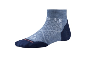 Image of Smartwool PhD Run Light Elite Low Cut Sock - Women's-Blue Steel-Small