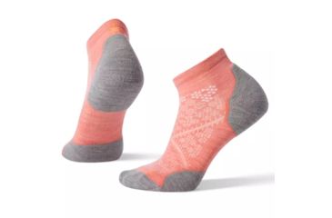 Image of Smartwool PhD Run Light Elite Low Cut Socks - Womens, Bright Coral, Small, SW0SW211494-S