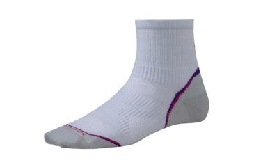 Image of Smartwool PhD Run Ultra Light Mini Sock - Women's-Large-Light Gray