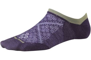 Image of Smartwool PhD Run Ultra Light No Show Sock - Womens-Desert Purple-Small