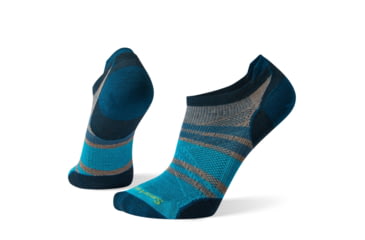 Image of Smartwool PhD Run Ultra Light Pattern Micro Socks, Fossil, Large, SW001403880-L
