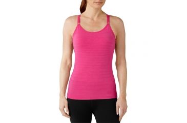 Image of Smartwool PhD Seamless Long Bra - Women's-Bright Pink-Small