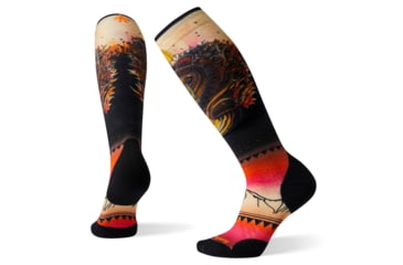 Image of Smartwool PhD Ski Light Elite Print Socks - Womens, Multi Color, Large, SW001443150-L
