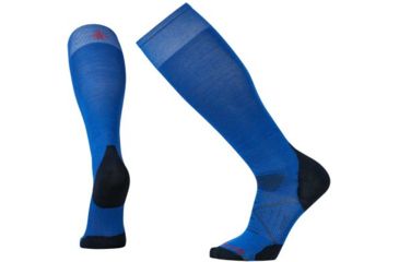 Image of Smartwool PhD Ski Ultra Light Sock - Men's, Bright Blue, Large SW015029378-L