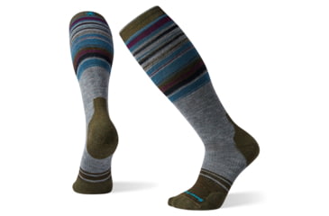 Image of Smartwool PhD Snow Medium Socks, Lunar Gray, Large, SW004119E47-L