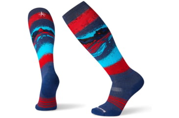 Image of Smartwool PhD Snowboard Medium Socks, Alpine Blue, Extra Large, SW001171B25-XL