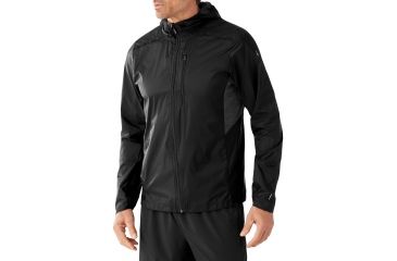 Image of Smartwool PhD Ultra Light Sport Hoody Mens, Black, L, SW016069001-L