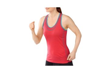 Image of Smartwool PhD Ultra Light Tank - Women's, Hibiscus, Large, SW0SO133-486