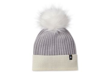 Image of Smartwool Powder Pass Beanie, Light Gray Heather, One Size, SW000464545-1FM