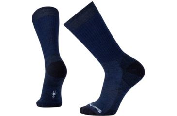 Image of Smartwool Premium Lost Creek Crew Sock - Men's, Dark Blue Heather, Large SW010418503-L