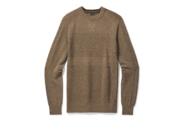 Image of Smartwool Ripple Ridge Crew Sweater - Mens, Camel Heather/Military Olive Heather, Medium, SW016424E51-M