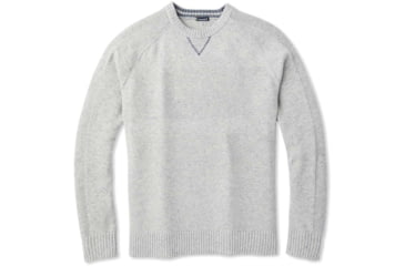 Image of Smartwool Ripple Ridge Crew Sweater - Mens, Light Gray Donegal, Large, SW000297A34L