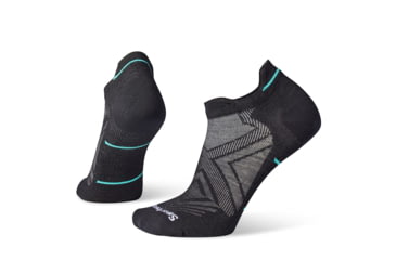 Image of Smartwool Run Zero Cushion Low Ankle Socks - Womens, Black, Extra Large, SW00166800110XL000