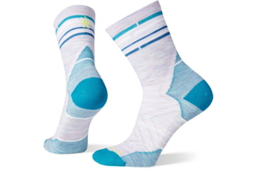 Image of Smartwool Run Zero Cushion Mid Crew Socks - Womens, H76 Purple Eclipse, Small, SW001676H76S