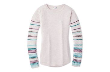 Image of Smartwool Shadow Pine Crew Sweater - Womens, Pink Nectar Heather, Extra Large, SW019276B87-XL