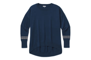 Image of Smartwool Shadow Pine Pullover Sweater - Womens, Alpine Blue Heather, Medium, SW016396B26-M