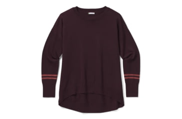 Image of Smartwool Shadow Pine Pullover Sweater - Womens, Woodsmoke Heather, Extra Small, SW016396B85-XS