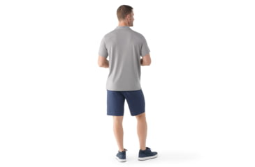 Image of Smartwool Short Sleeve Polo - Mens, Light Gray Heather, Extra Large, SW00236154510XL000