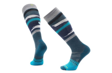 Image of Smartwool Ski Full Cushion Midnight Ski OTC Socks - Mens, Twilight Blue, Extra Large, SW002152G7410XL000