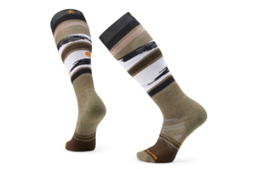 Image of Smartwool Ski Full Cushion Midnight Ski OTC Socks - Mens, Winter Moss, Large, SW002152K18100L000