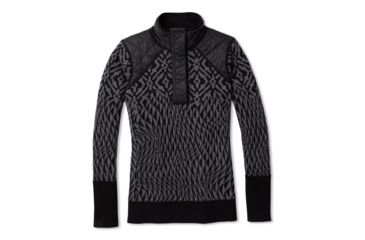 Image of Smartwool Ski Ninja Pullover Sweater - Womens, Black, Medium, SW019271001-M