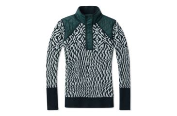 Image of Smartwool Ski Ninja Pullover Sweater - Womens, Frosty Green Heather, Small, SW019271B89-S