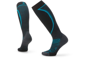 Image of Smartwool Ski Targeted Cushion OTC Socks - Womens, 003 Charcoal, Medium, SW001862003M