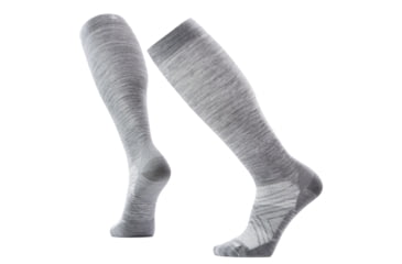 Image of Smartwool Ski Zero Cushion OTC Socks - Mens, Light Gray, Large, SW001915039100L000