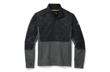 Image of Smartwool Smartloft 60 Hybrid Half Zip - Mens, Black, Large, SW016304001-L