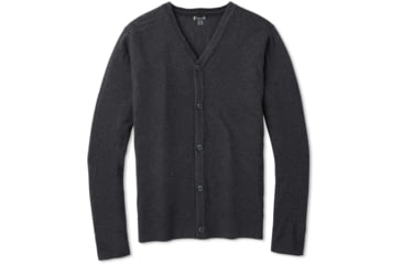 Image of Smartwool Sparwood Cardigan Sweater - Mens, Charcoal Heather, Large, SW019052010L