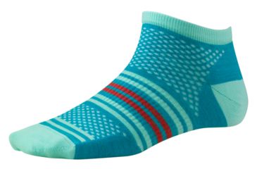 Image of Smartwool Sporty Spice Micro Sock - Womens-Capri Blue Heather-Medium