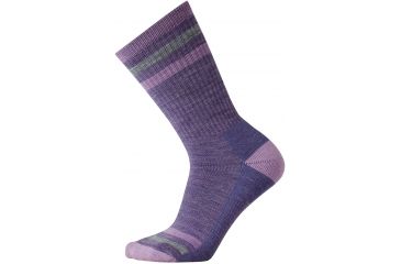 Image of Smartwool Striped Hike Light Crew Sock - Women's -Lavender-Small