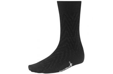 Image of Smartwool Summit Chevron Sock - Mens-Black-X-Large