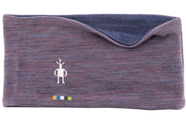 Image of Smartwool Thermal Merino Reversible Headband, Chalk Violet Heather/Nightfall Blue, One Size, SW0SC969Q4211FM000