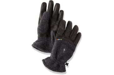 Image of Smartwool Trail Ridge Sherpa Glove, Charcoal, Small, SW018054003-S