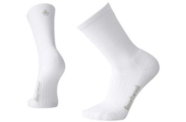 Image of Smartwool Walk Light Crew Sock - Men's, White, Large SW0SW250122-L