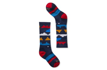Image of Smartwool Wintersport Mountain Socks - Kids, Deep Navy, Small, SW001292092-S