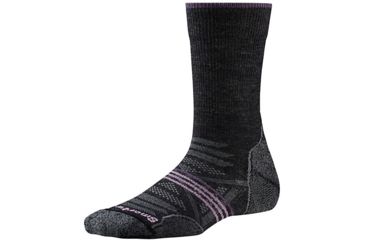 Image of Smartwool PhD Outdoor Light Crew - Women's, Charcoal, Large, SW001311003-L
